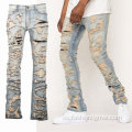 Jeans vintage de jeans flacos de estilo estilo